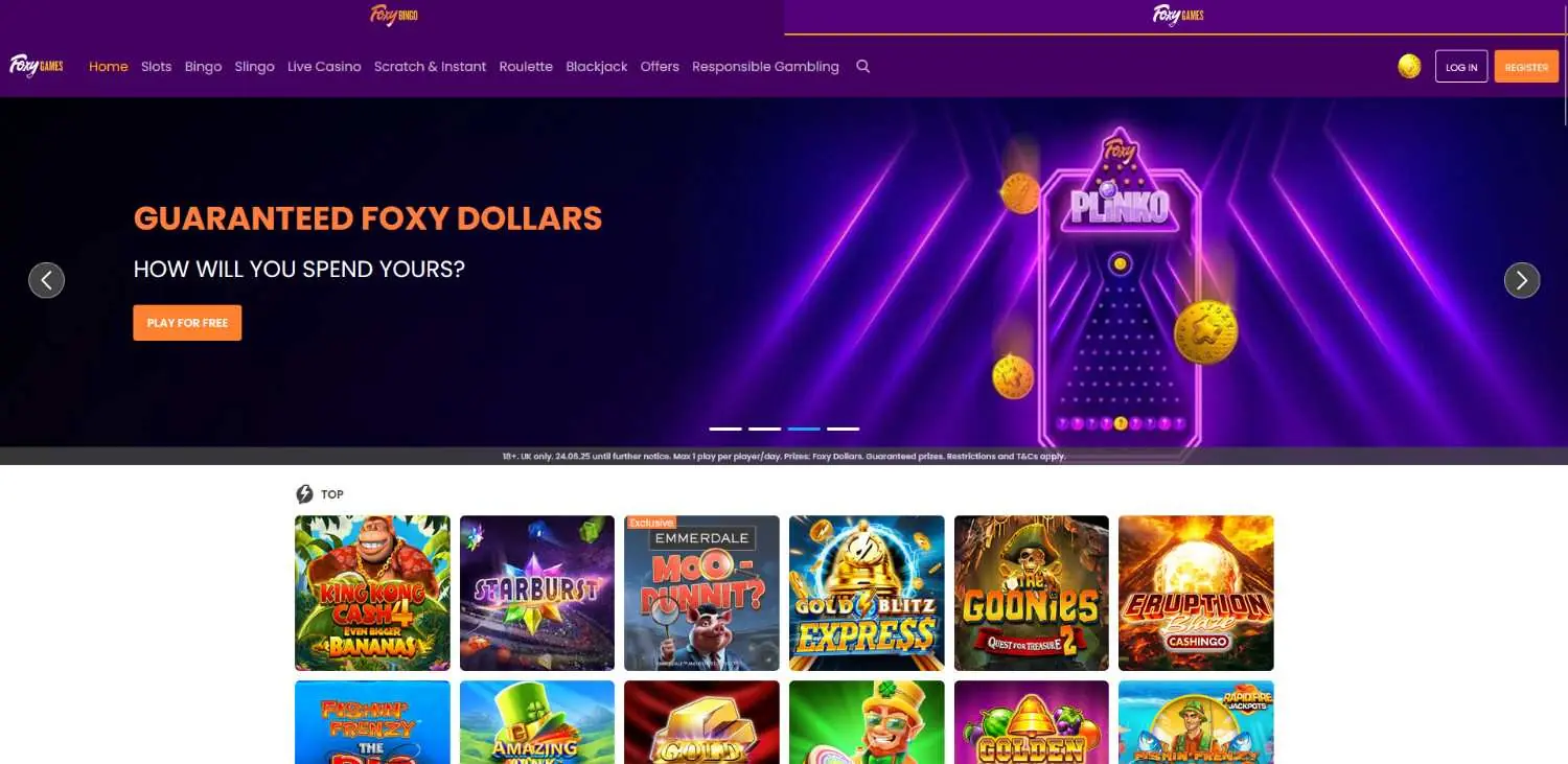 foxy-bingo-homepage