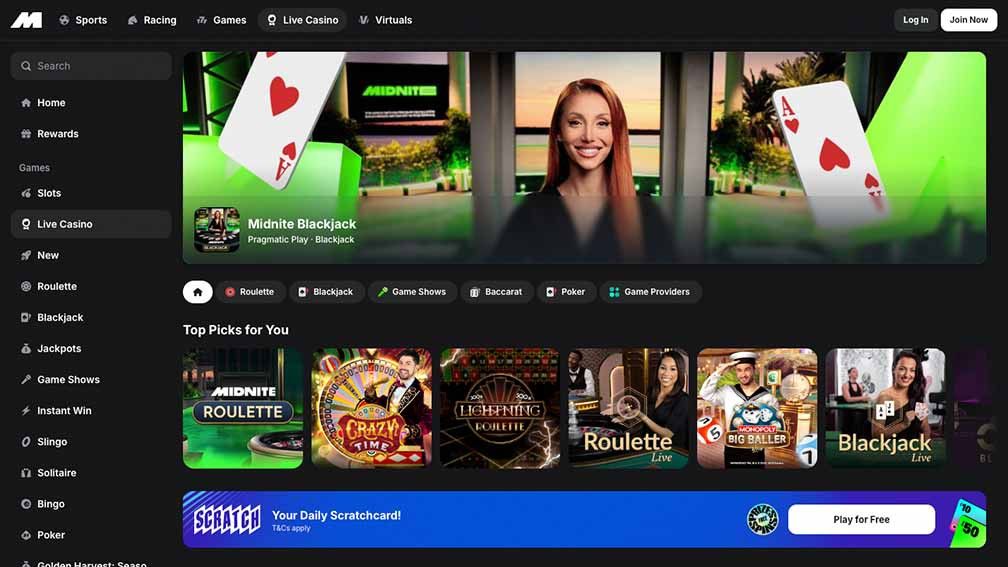 midnite-casino-homepage