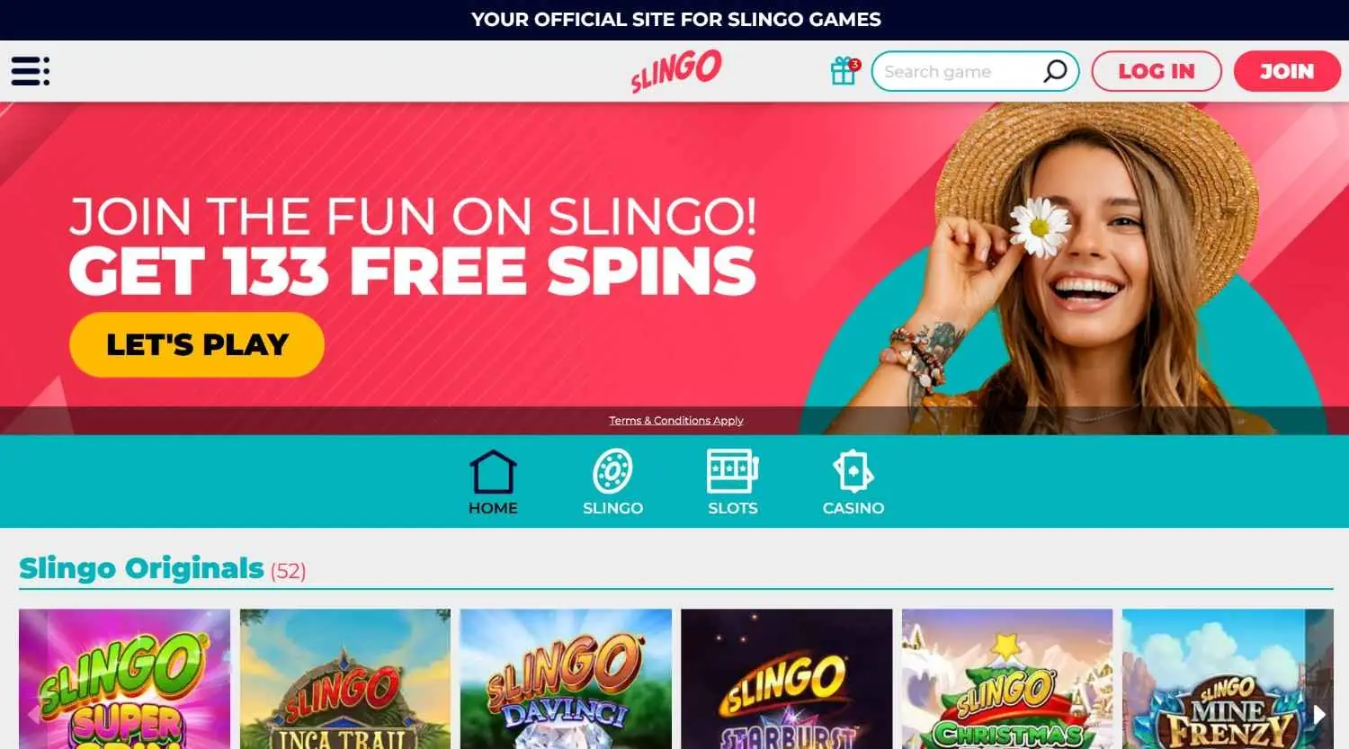 slingo-homepage