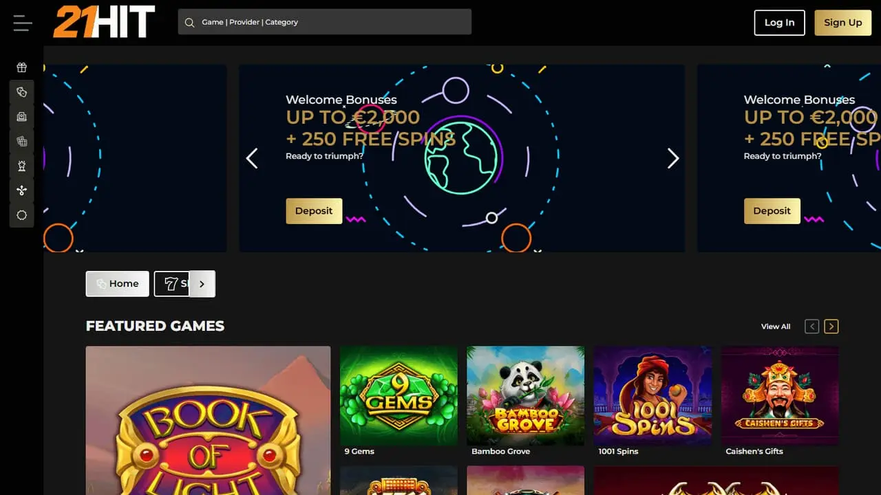 21hit casino homepage