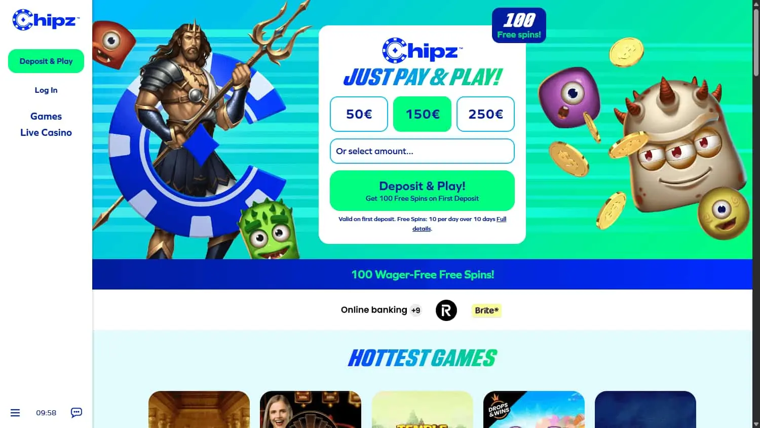 Chipz homepage