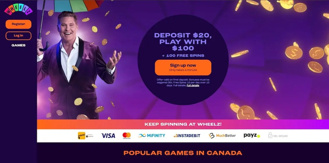 Wheelz homepage