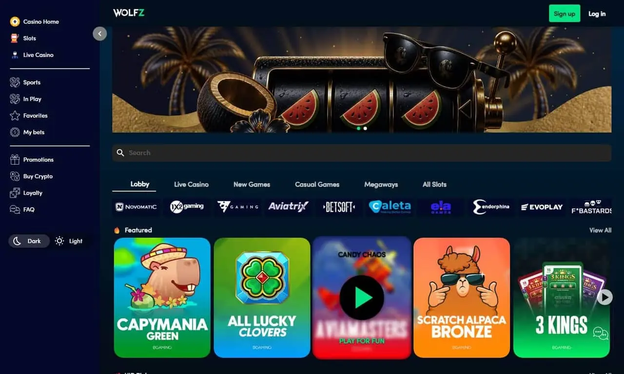 Wolfz homepage